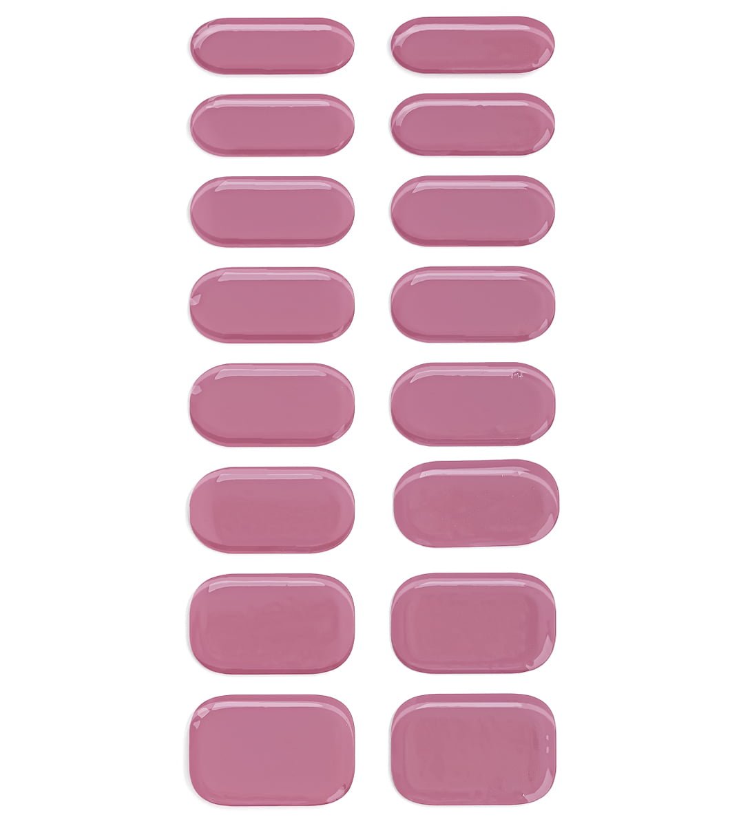 16 pcs light purple gel nail
