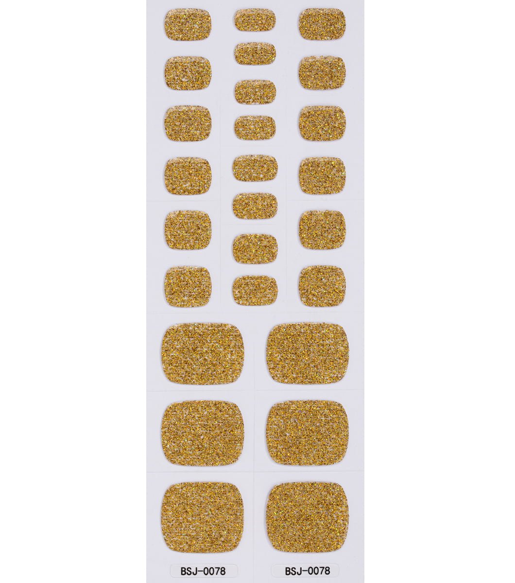 26 pcs yellow gel toe nail patch