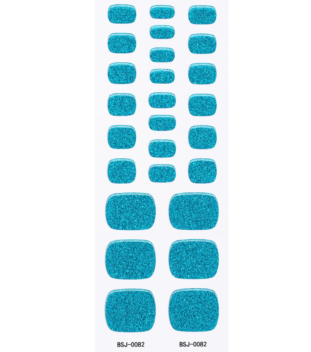 26 pcs blue gel toe nail patch