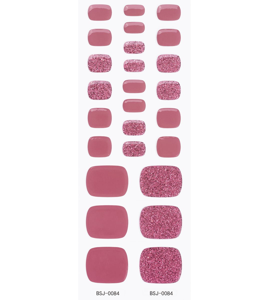 26 pcs red gel toe nail patch
