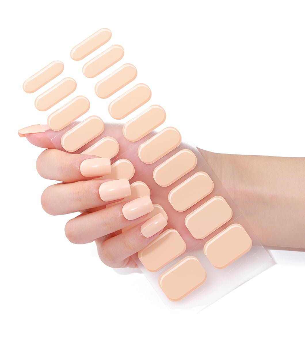 20 PCS Yellow gel Nails