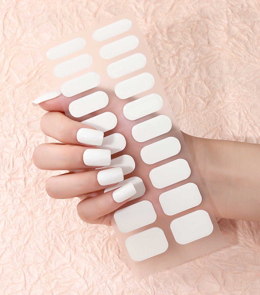 20 PCS white gel nails