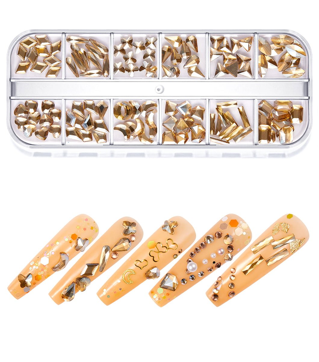 Multi Color Size More Pattern Mixed Rhinestone Flat Bottomed Diamond Nail Accessories