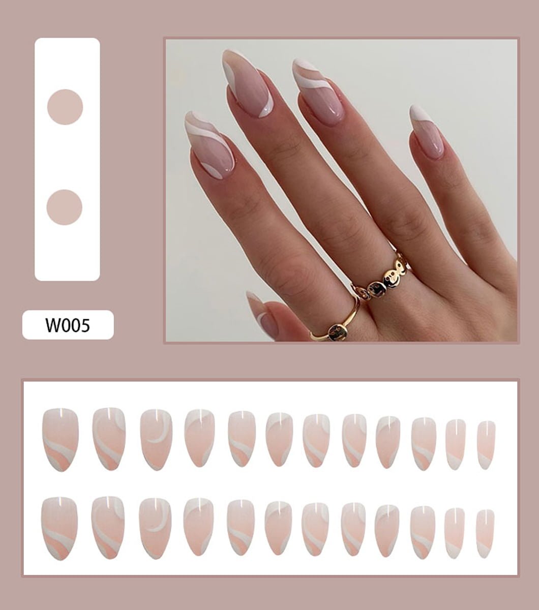 Gradient portable wearable nails
