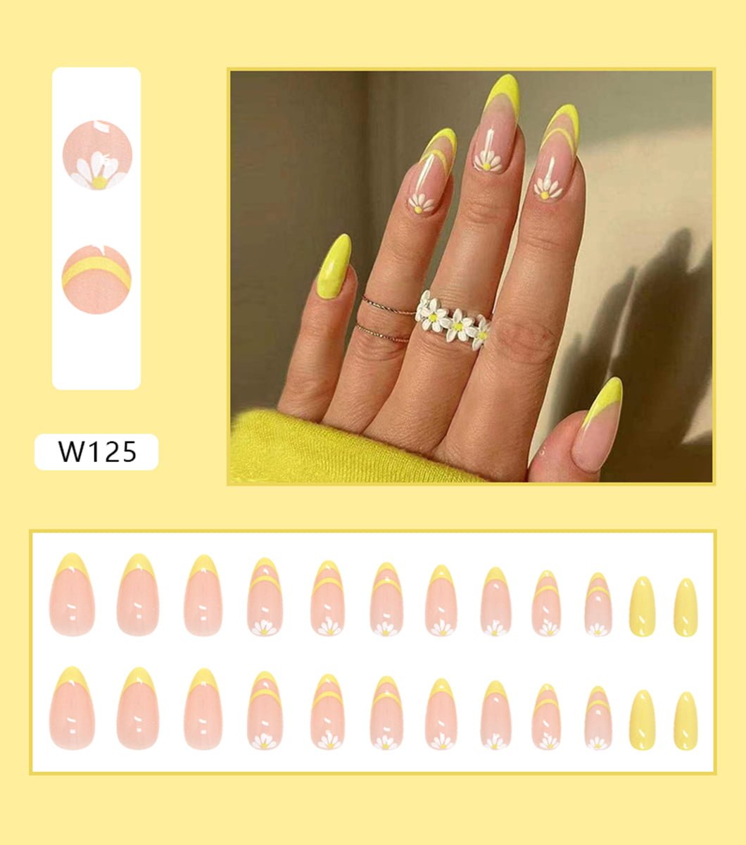 24 PCS leopard print nails
