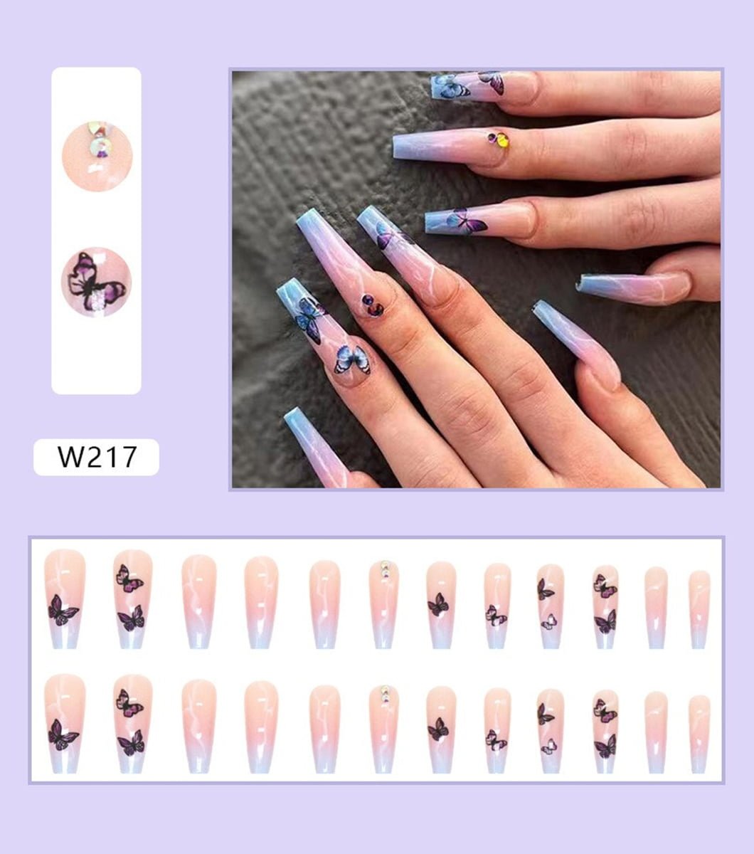 24 PCS Wave Pattern Nails