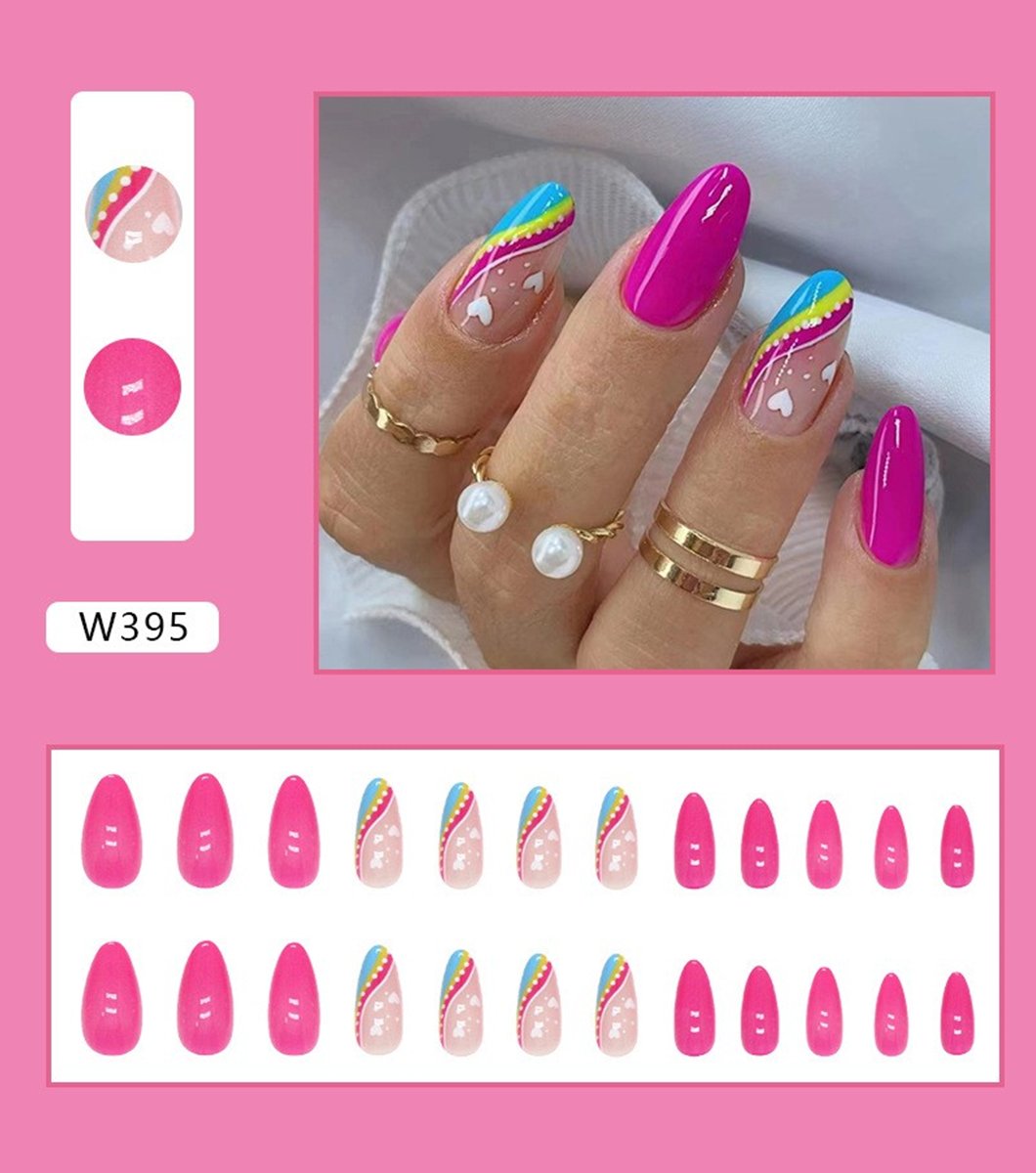24 PCS Butterfly Pattern Wearing Nails